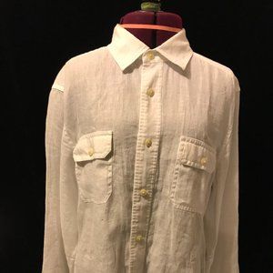 EUC Vineyard Vines 100% Linen Button Up Shirt